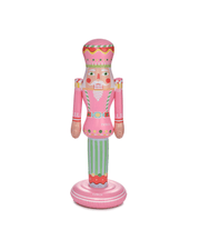 Pink inflatable nutcracker holiday decorations 3.5 feet
 on a white background